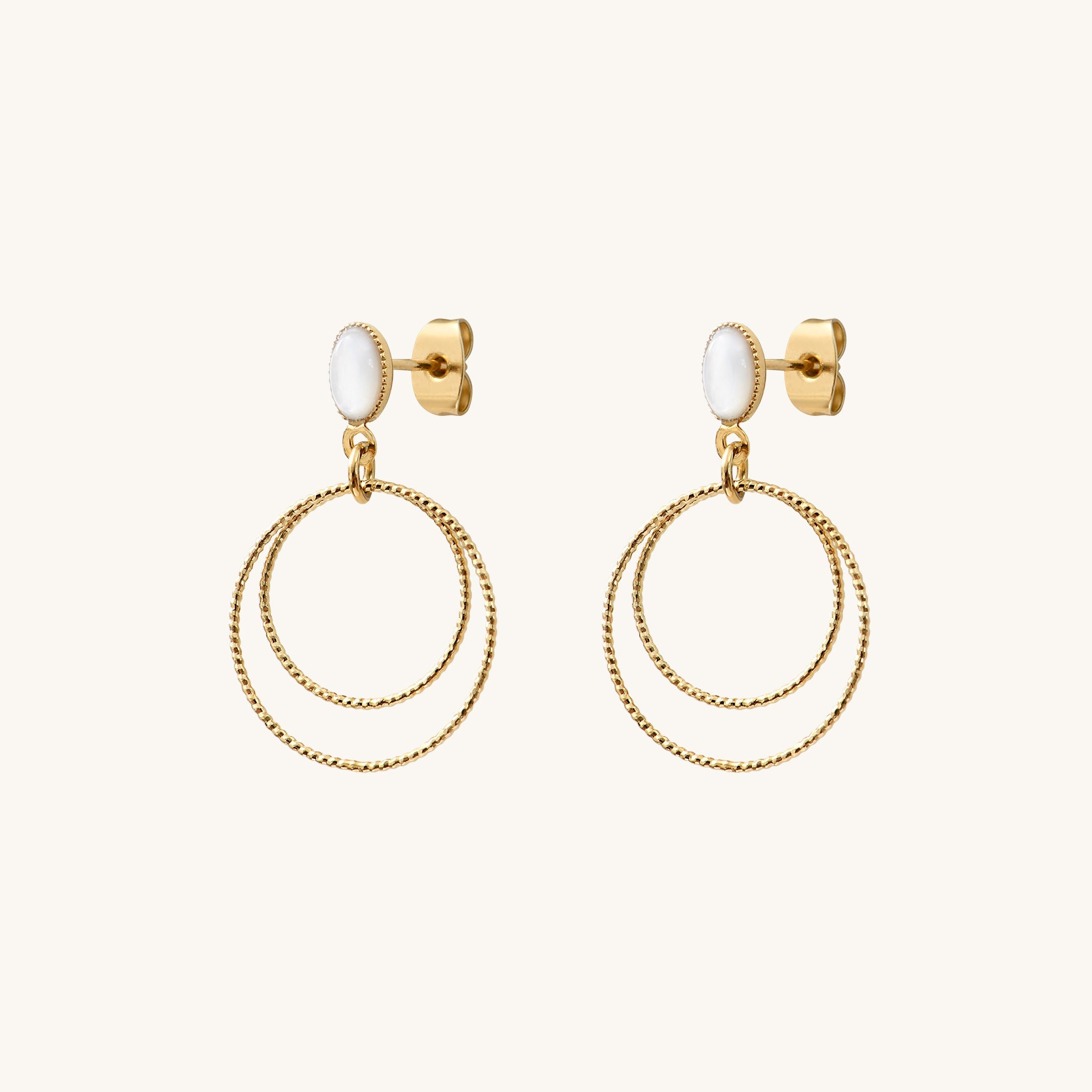 Boucles d'oreilles Éléna pierres fines