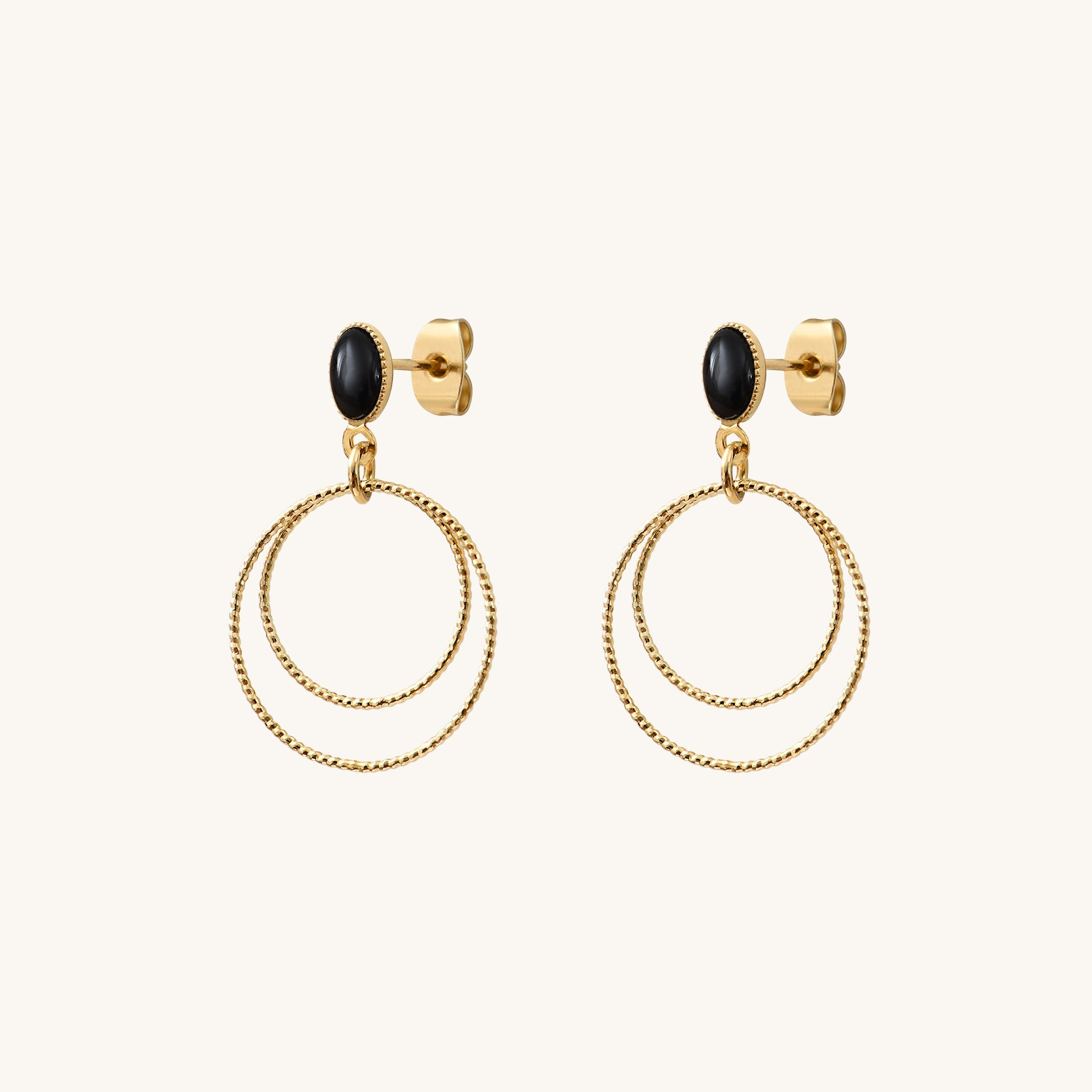 Boucles d'oreilles Éléna pierres fines