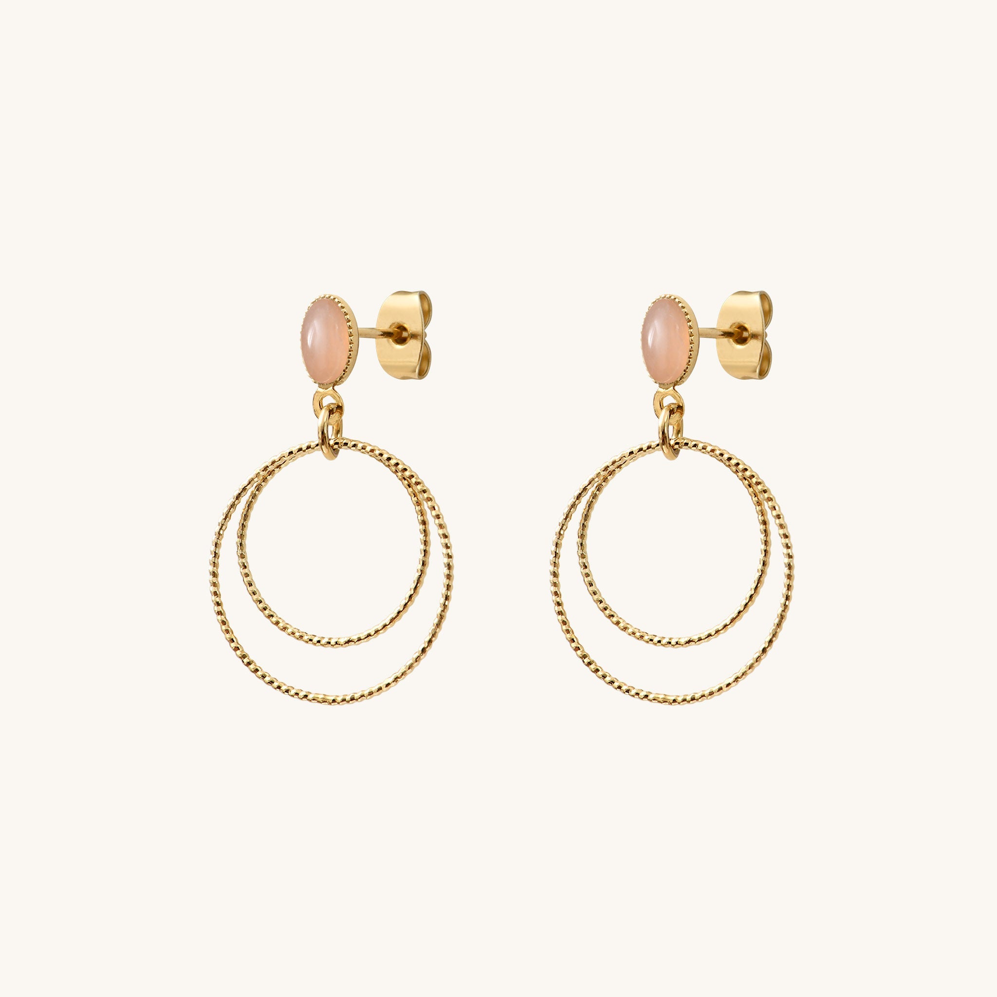 Boucles d'oreilles Éléna pierres fines